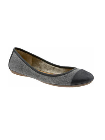 Grey tweed slip-on